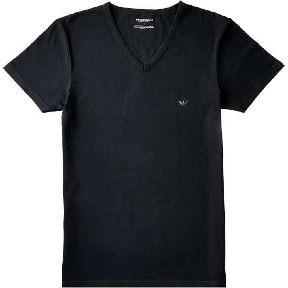 Emporio Armani Men’s Black Short Sleeve Shirt - Picture 1 of 4